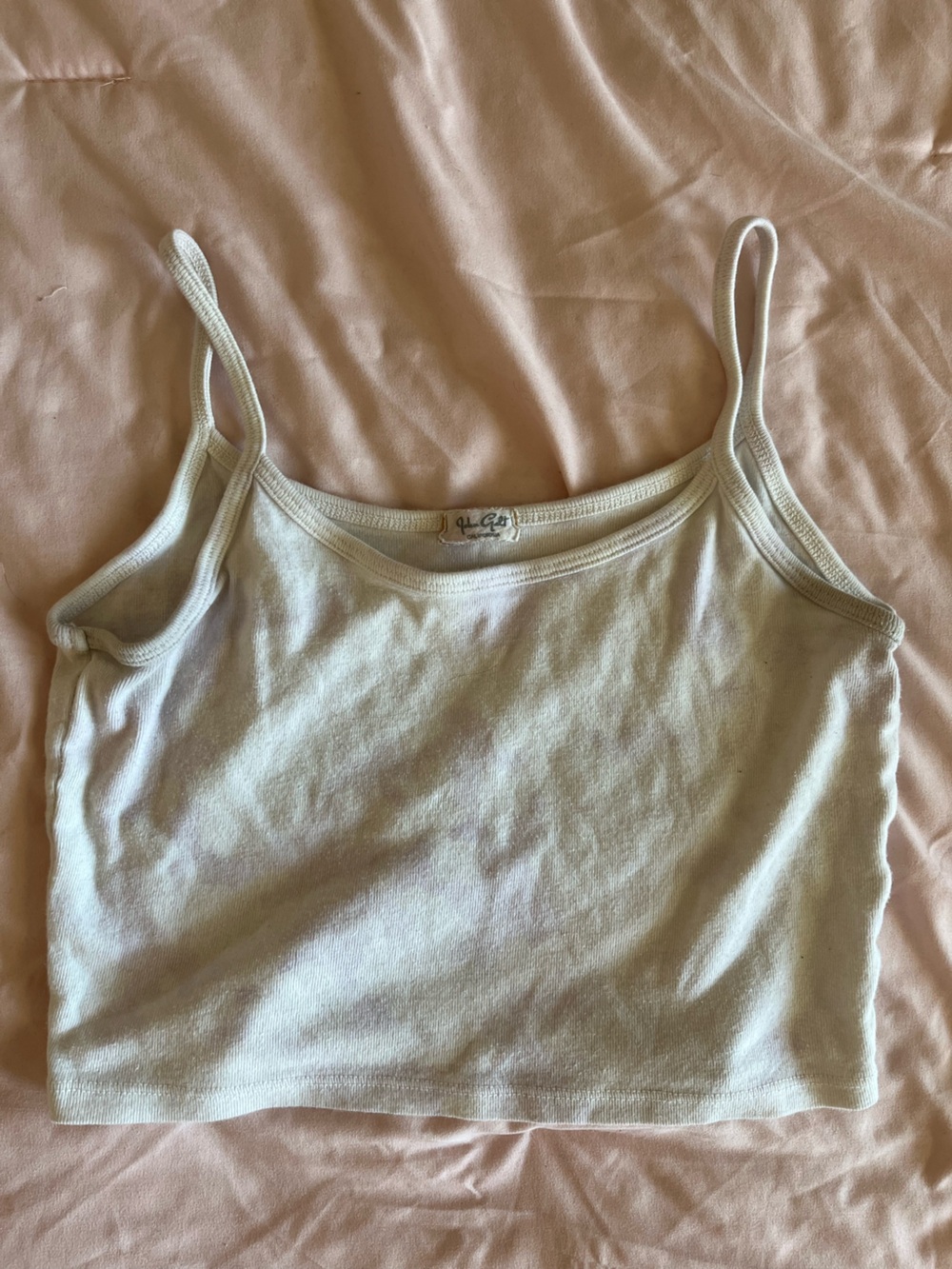 Brandy Melville Cream Ribbed Camisole